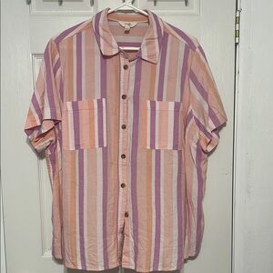 Terra & Sky‎ Multicolor Striped Button Down Shirt